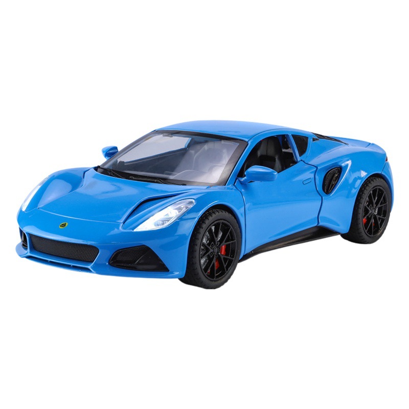 Modelo de coche deportivo Lotus EMIRA de aleación a escala 1:24 con licencia oficial, exquisita decoración coleccionable para cafeterías.
