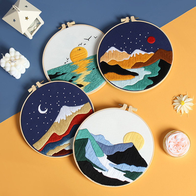 Ventas directas de fábrica transfronterizas para series de bordado para principiantes