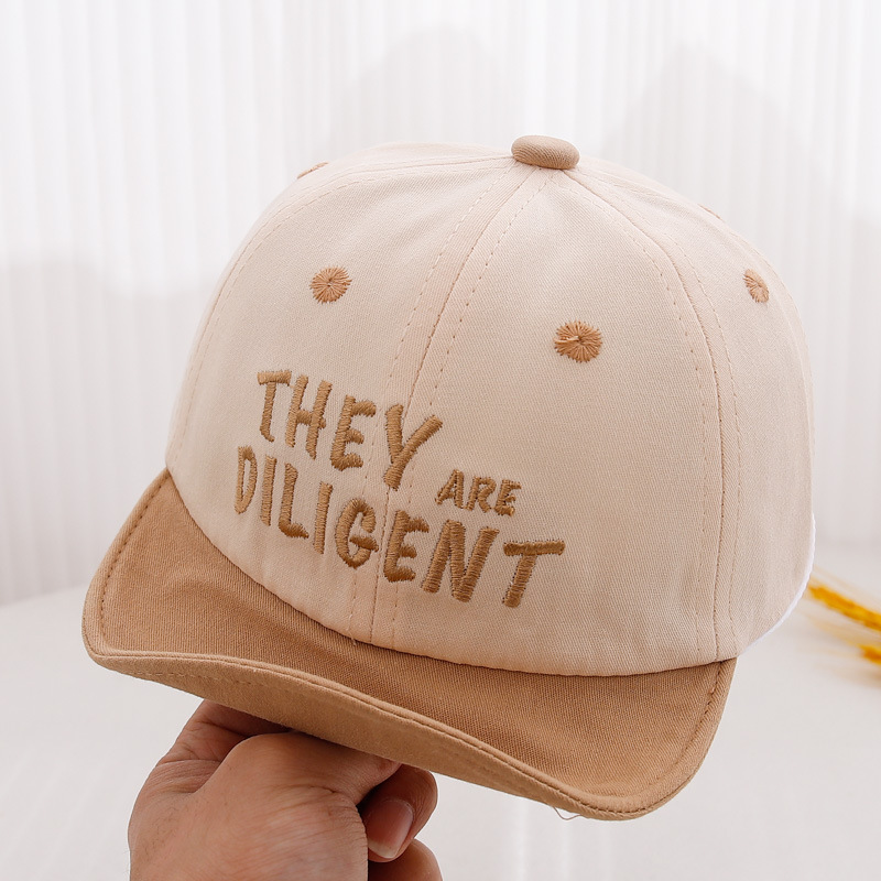 Sombreros para bebés primavera y otoño delgados sombreros de lengua de pato para bebés de algodón adorable gorra de béisbol de borde suave para niños primavera y verano