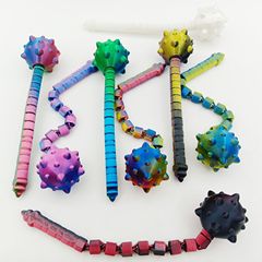 跨境热销3D打印流星锤模型可伸缩变形创意解压儿童网玩具网红爆款