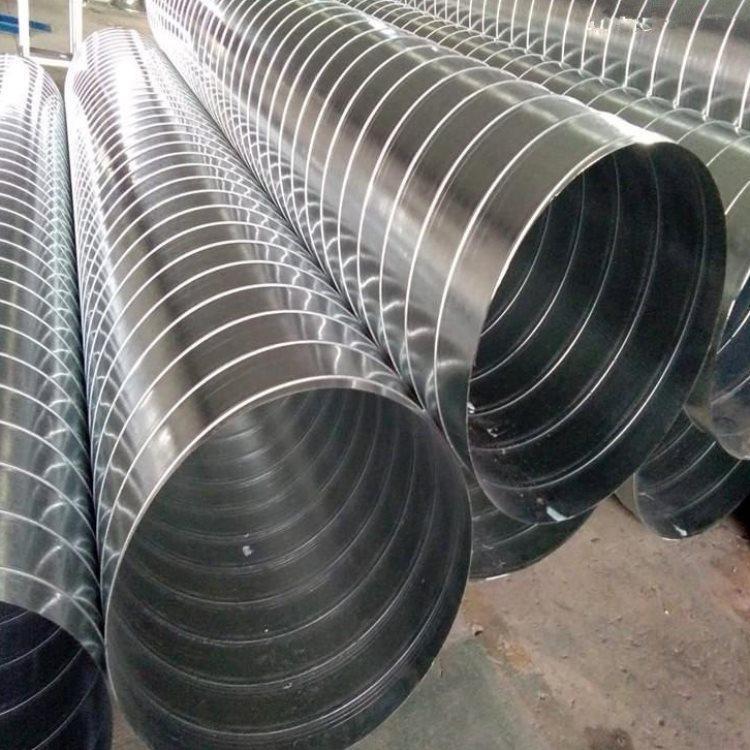 螺旋直管镀锌风管方形通风管道恒辉源头厂家