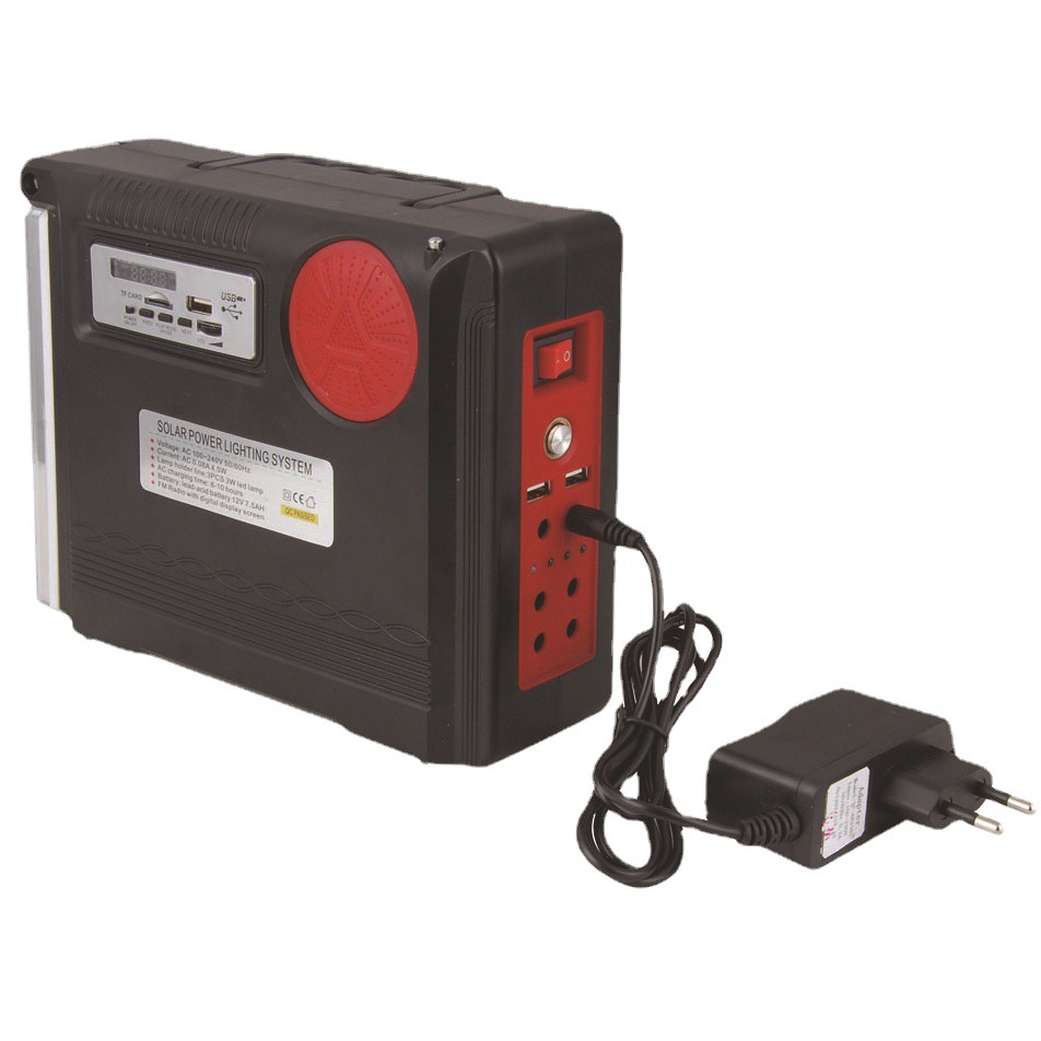 Lámpara solar de camping LED YAJIA YJ-1980, luz recargable ultrabrillante para tienda y emergencias