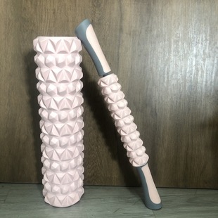 EVA Hollow foam shaft relaxation massager muscle roller Mace two-in-one floating point yoga column set powder