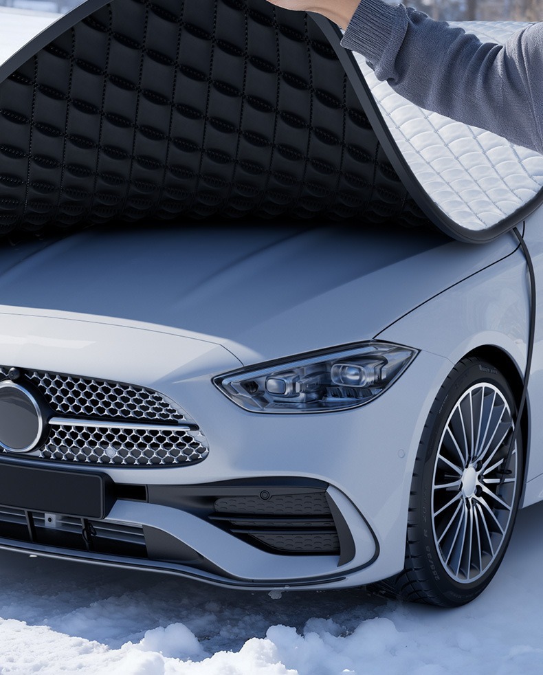 Winter Car Snow Cover, Windshield Anti-Freeze Cover, Thickened Anti-Frost and Anti-Snow Sunshade, Universal Car Cover, Snow Shield