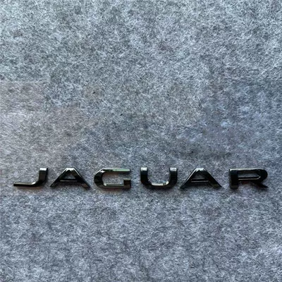 Car logo 5.0 rear volume emblem side - standard-rear-emblem-jaguar-16cm-gloss-black