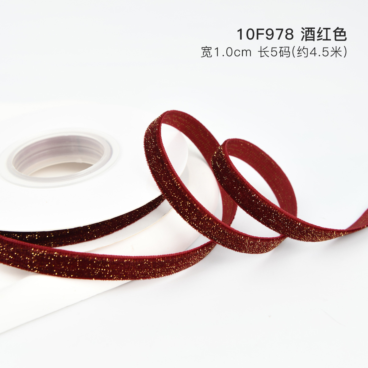 Año Nuevo vino al por mayor transfronterizo cinta de terciopelo cinta de regalo de Navidad arco DIY hecho a mano