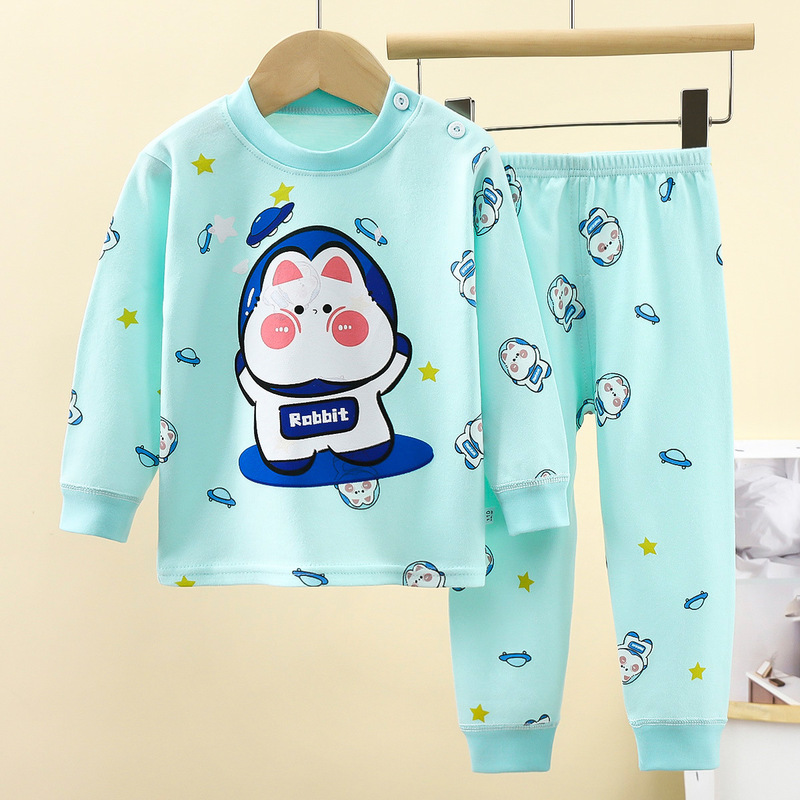 子供用下着セット 純綿 男の子 秋用パジャマ 女の子 秋服 秋パンツ ホームウェア 子供服 卸売 漫画柄|undefined
