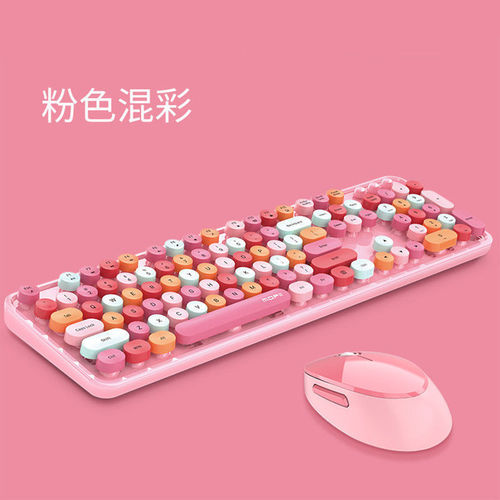 Ferris Hand Wireless Keyboard Mouse Set Punk Color Lipstick Cute Girls Office Cross-Border eBay Amazon