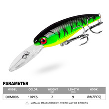 Sinking Minnow Fishing Lures  Haed Baits Fresh Water Bass Swimbait Tackle Gear