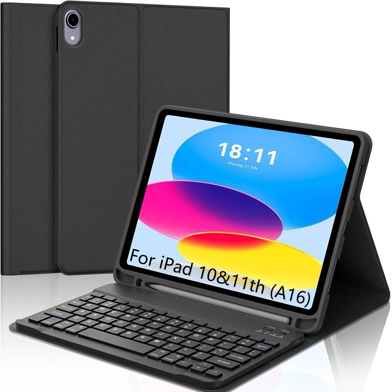 Suitable for iPad Tablet Protective Case 110.9inch Silent Bluetooth Keyboard Magnetic Anti-Fall Leather Case Airpro7