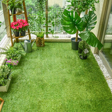阳台仿真假草坪塑料地板户外露台庭院阳台改造混搭自拼草坪地板家