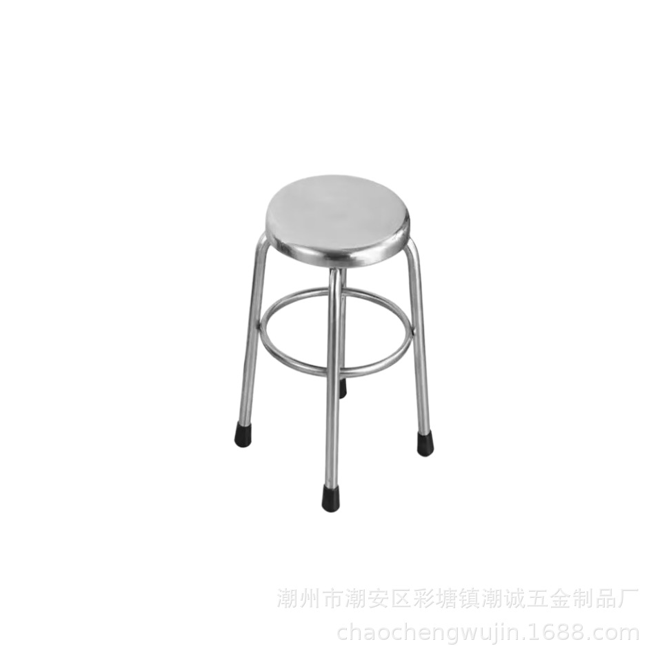 Taburetes de acero inoxidable gruesos taburetes redondos taburetes de laboratorio taburetes de cuatro patas taburetes bajos taburetes de bar altos taburetes de taller