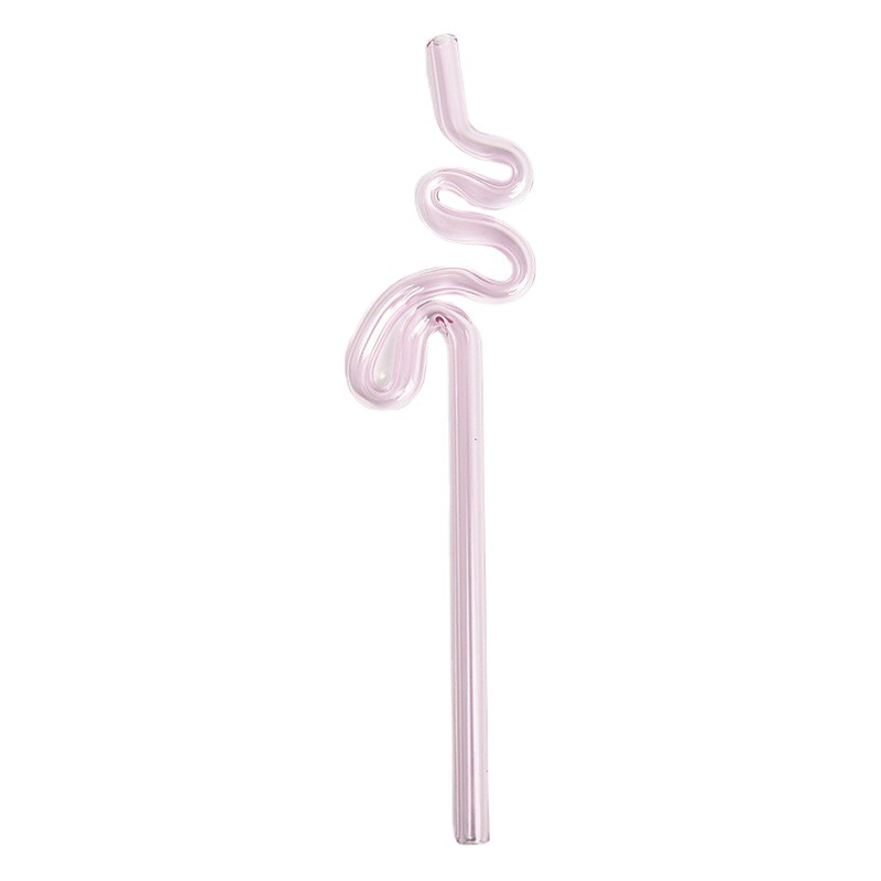 Arte creativo modelado vidrio paja color especial en forma de alta temperatura resistente mujeres embarazadas y niños jugo divertido codo
