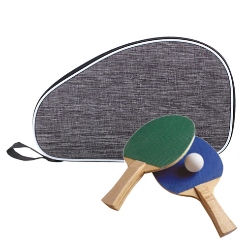 Storage bag for table tennis rackets, portable single bat baker bag, fan-shaped bag for table tennis paddle, double bat square bag, student table tennis racket case