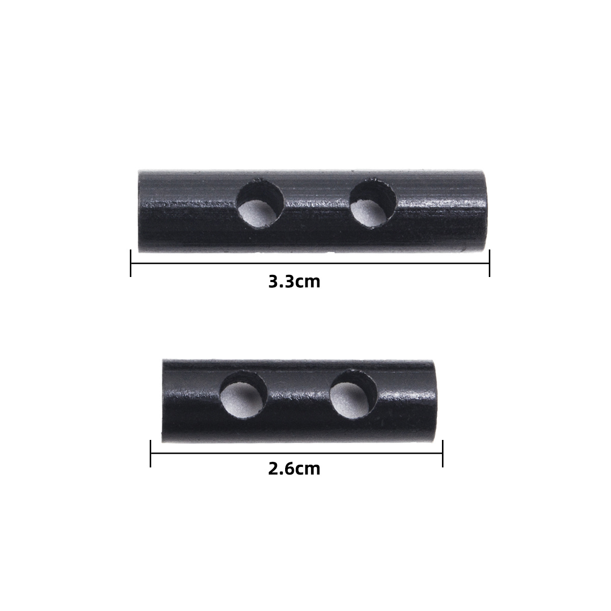 barra de magnesio de supervivencia al aire libre con dos agujeros, pedernal perforado mini, accesorio de pulsera tejida especial para camping