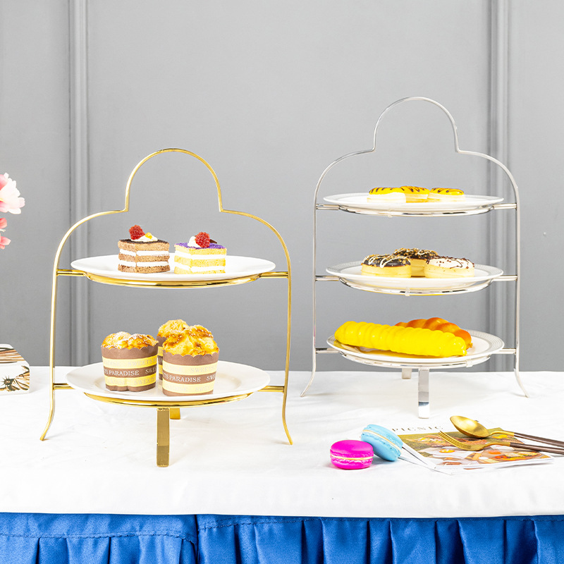 Dessert table display rack ornaments three-layer afternoon tea…