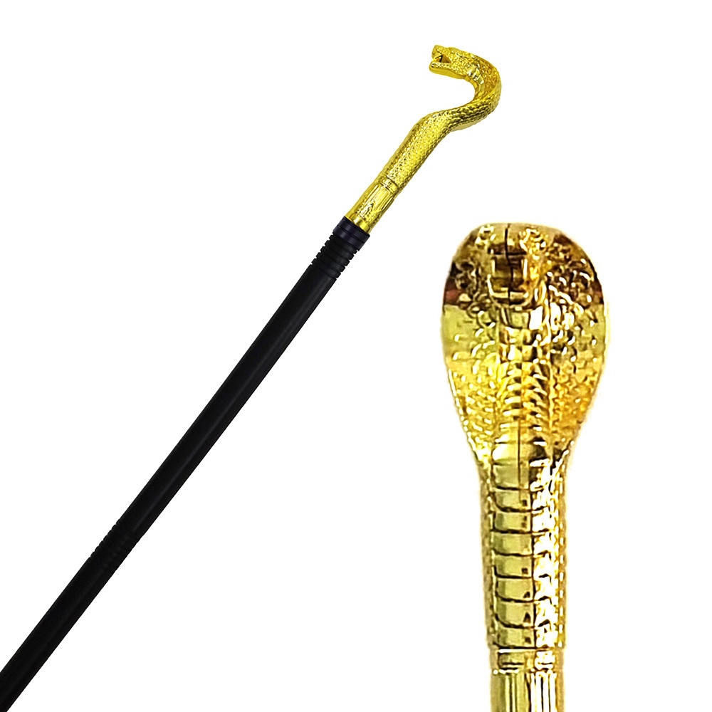 Juego de rol para niños Halloween Nuevos accesorios de juguete navideños extraños Cetro de cabeza de serpiente Scepter