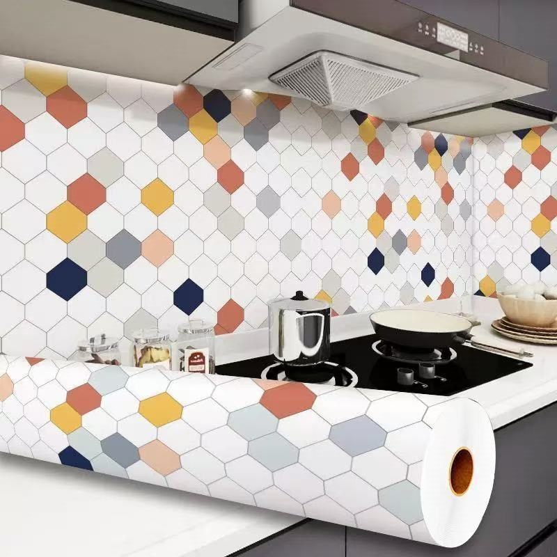 Cocina de mármol a prueba de agua a prueba de aceite pegatinas resistentes a altas temperaturas papel pintado autoadhesivo gabinete de cocina hogar a prueba de humedad estufas renovación papel pintado