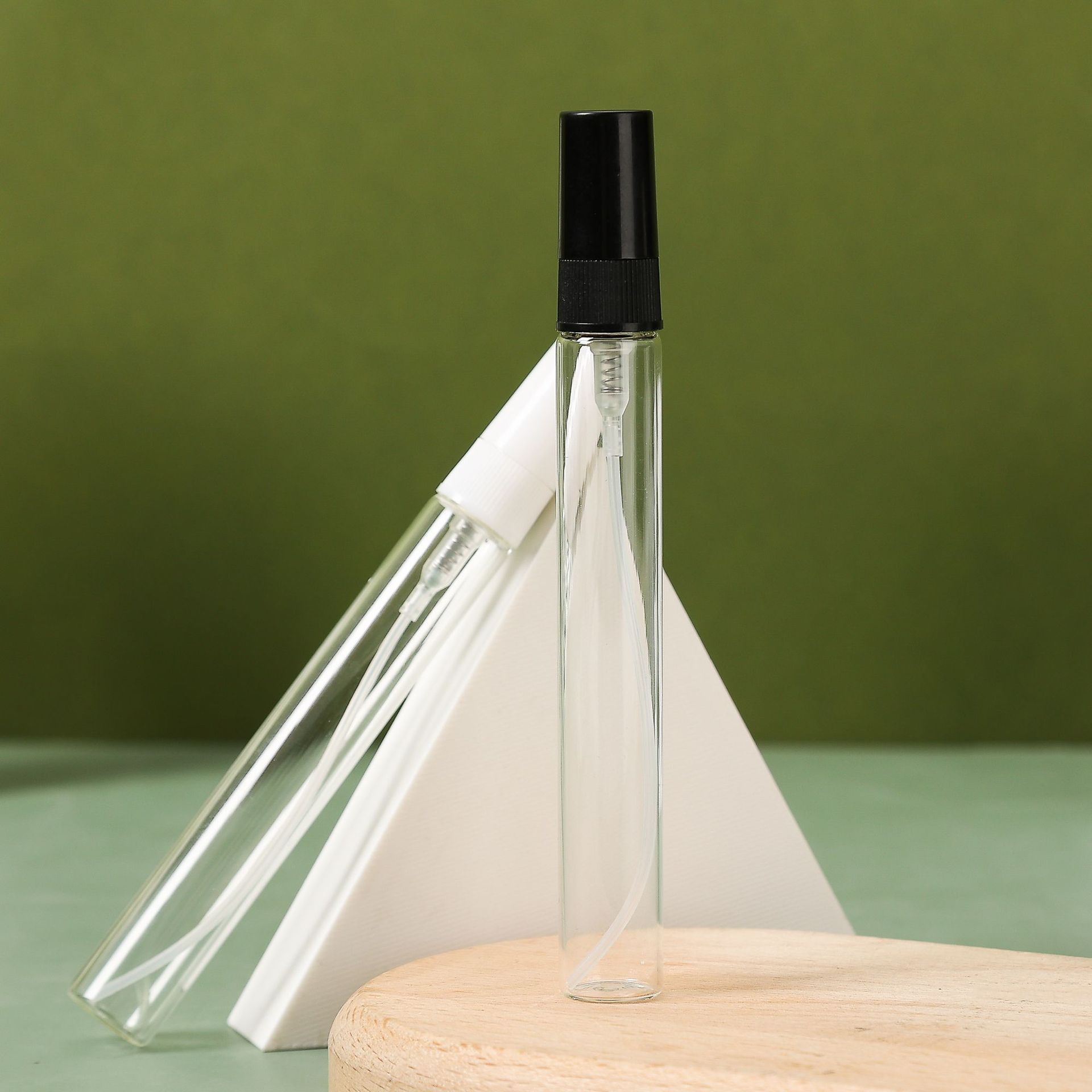 2ml / 3ml / 5ml / 10ml botella de spray de perfumes de vidrio transparente botella vacía muestra pequeña botella portátil