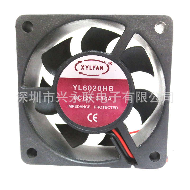 兴永联机箱音箱美容器械的直流风扇60*60*20mmDC散热风机YL6020