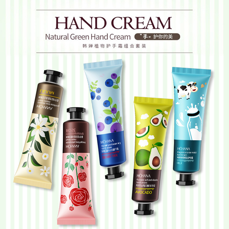 Han Qian crema de manos de aguacate con regalo de mano hidratante fragancia hidratante cuidado de la piel crema de manos anti-agrietamiento rama pequeña image 6