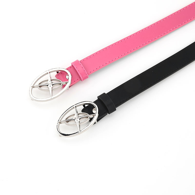 1 Piece Quantity Simple Style Solid Color Pu Leather Alloy Women's Leather Belts