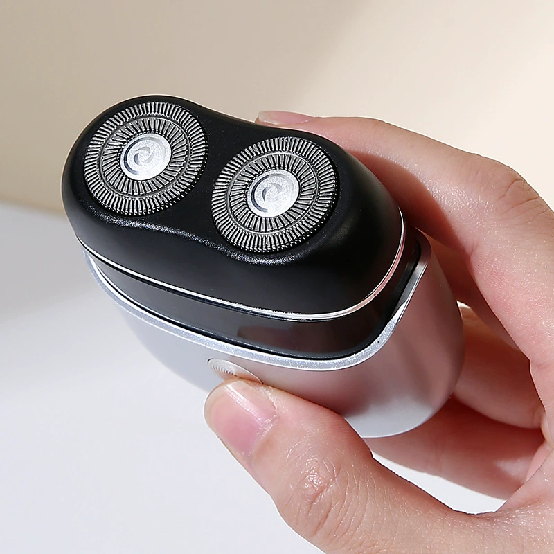 Мужской двойной электрический триммер, USB-зарядка, стирается, компактный