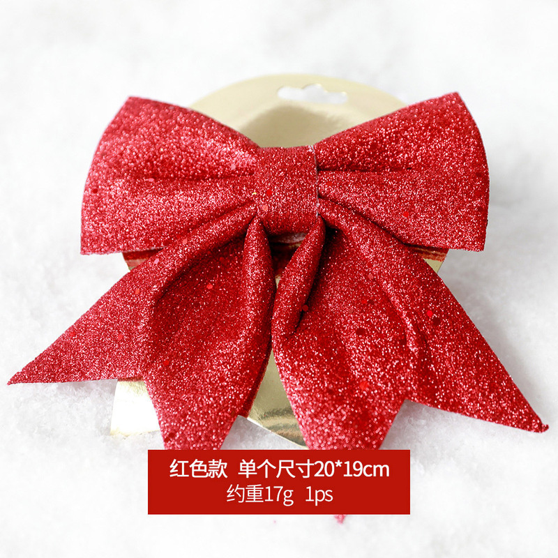 クリスマスの装飾品のスパンコールの大きい蝶結びは卸売りできます。|undefined
