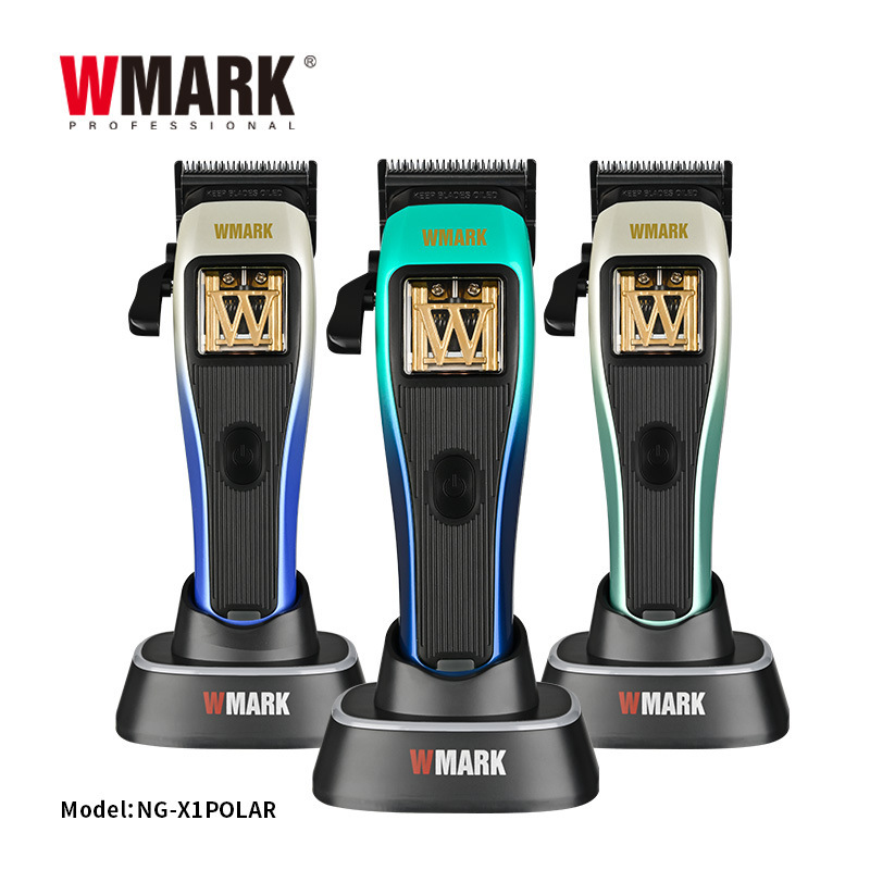 WMARK バリカン LCD 磁気浮上プロフェッショナルクロスボーダーライトディスプレイ電気プッシュ DLC カッターヘッドバリカン NG-X1 オーロラ|undefined