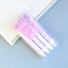 超时H919按动式荧光标记笔学生用彩色划重点做记号笔高颜值ins风