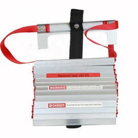 派耀高层家用自救绳梯消防逃生梯子铝合金钢丝软梯工程安全云梯