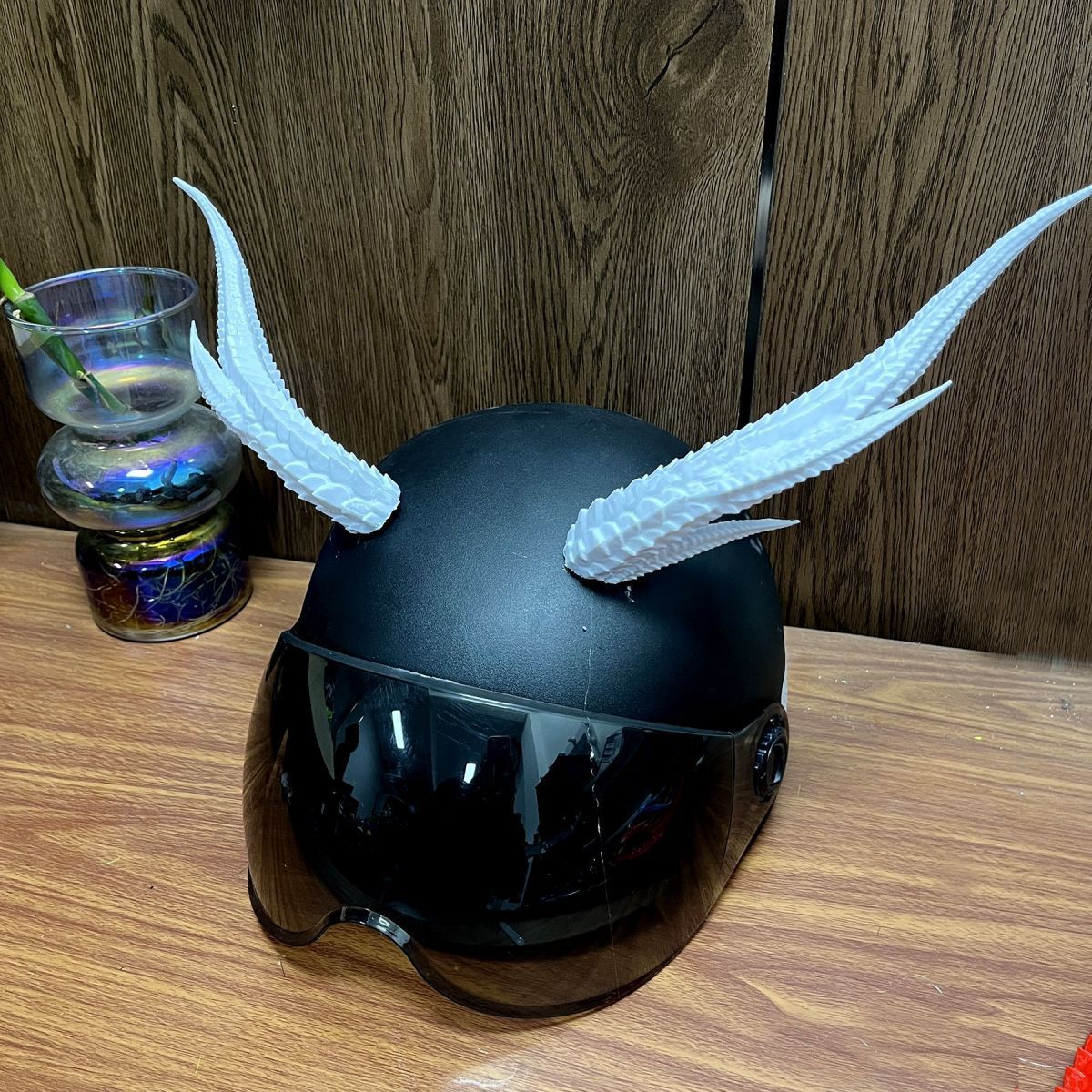 New Style Takeaway Rider Decorations Motorcycle Helmet Accessories Cool Helmet Horns Devil Dragon Horns 3D Ornaments