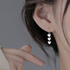 Design earrings with tassels, silver 925 sample, 2024 years