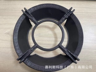 Black matte gas stove shelf windproof Poly fire cover kitchen utensils bracket accessories enamel durable stove shelf