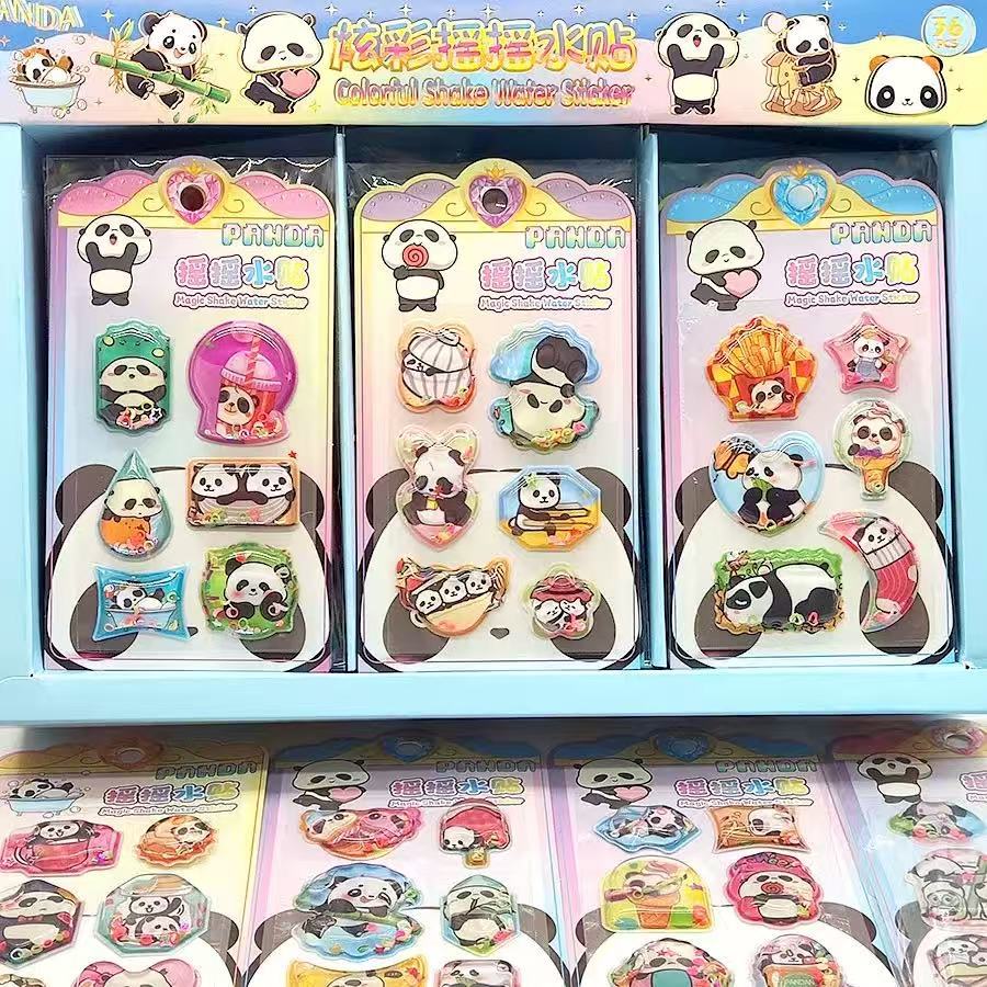 Pegatinas de mascotas lindas de Sanrio, calcomanías de agua de Kuromi de alta calidad que se sacuden y se pegan, pegatinas decorativas pequeñas con patrones para manualidades infantiles.