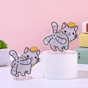 卡通宠物亚克力钥匙扣定制磁吸diy创意定做文创挂件批发周边物料
