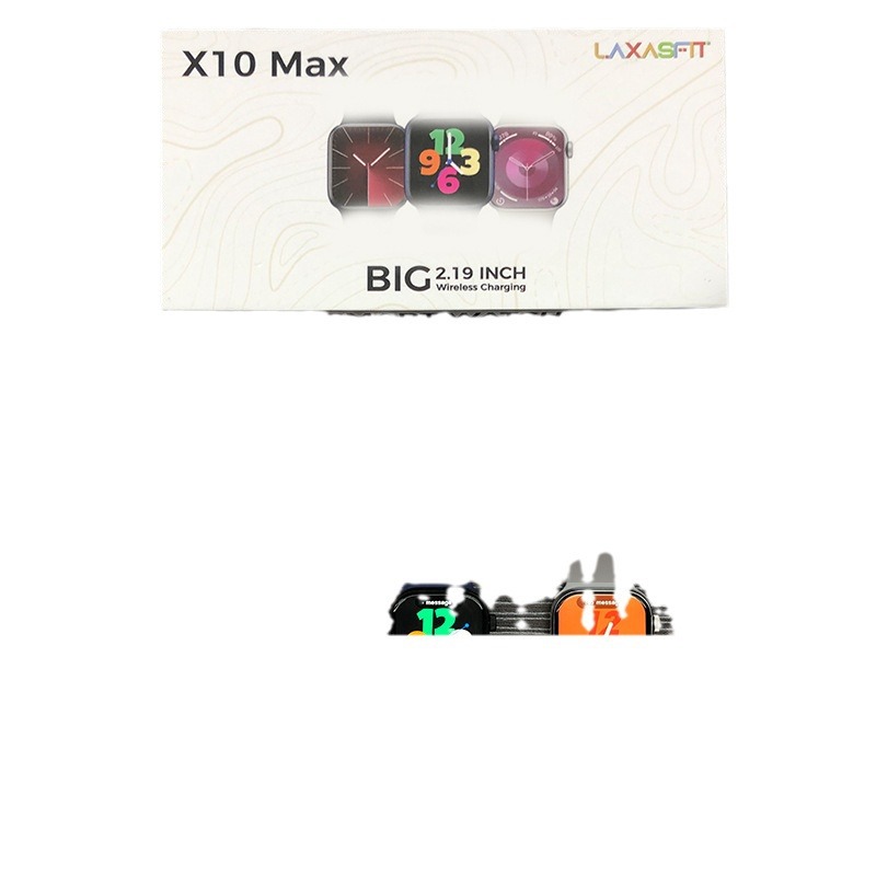 Nuevo producto X10MAX Smart Watch 2.19 pantalla Bluetooth llamada verdadera hebilla de tarjeta puntero de pantalla carga inalámbrica en varios idiomas