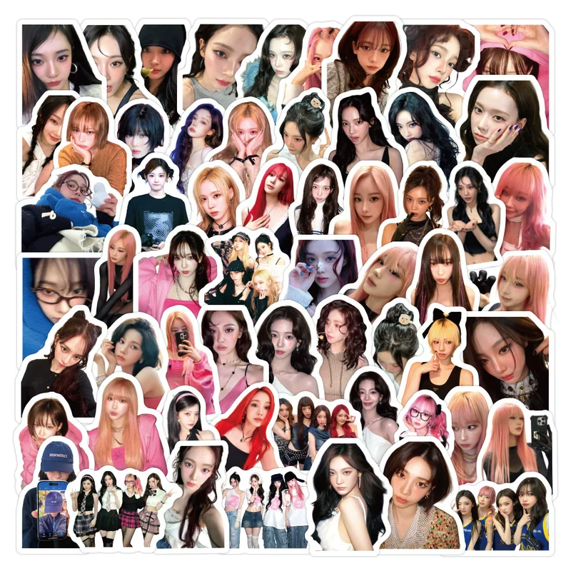 104 Aespa наклейки Kpop эффектная девушка-поп-группа изысканный характер периферийное украшение фотоальбом водостойкие наклейки для телефона