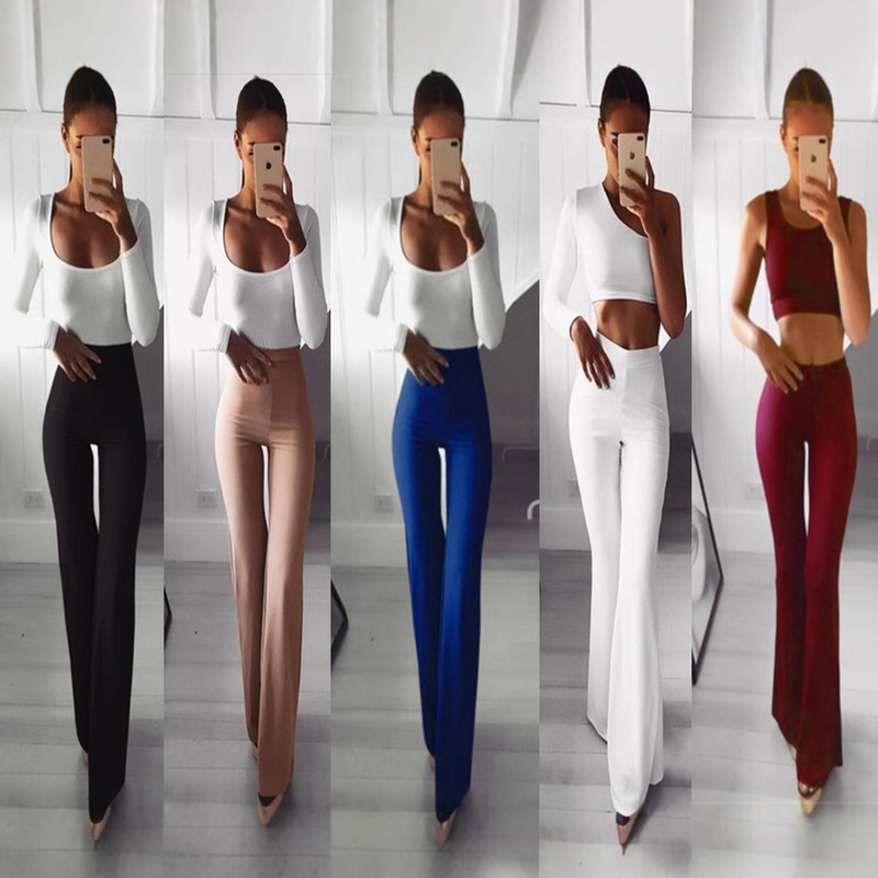 25Wish Amazon Autumn New Collection 5 Colors Slim Fit Flared Yoga Pants Ol Commuting Slimming Stretchy Wide Leg Pants 25Wish Amazon Autumn New Collection 5 Colors Slim Fit Flared Yoga Pants Ol Commuting Slimming Stretchy Wide Leg Pants
