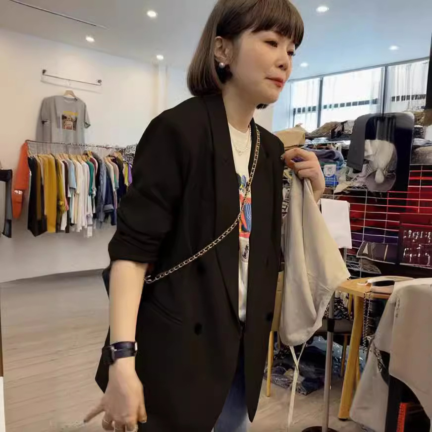 2323春装新款大码女装时尚减龄西装外套胖mm休闲百搭西服