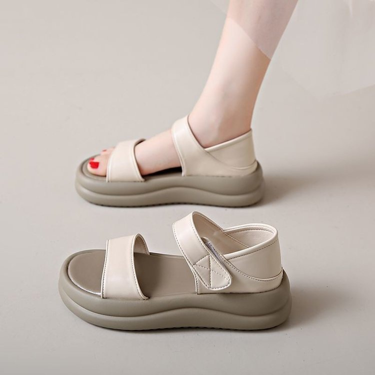 Sandallas romanas de fondo plano suave para mujeres 2026 nuevo verano versátil no cansado pies viajes sandallas de playa
