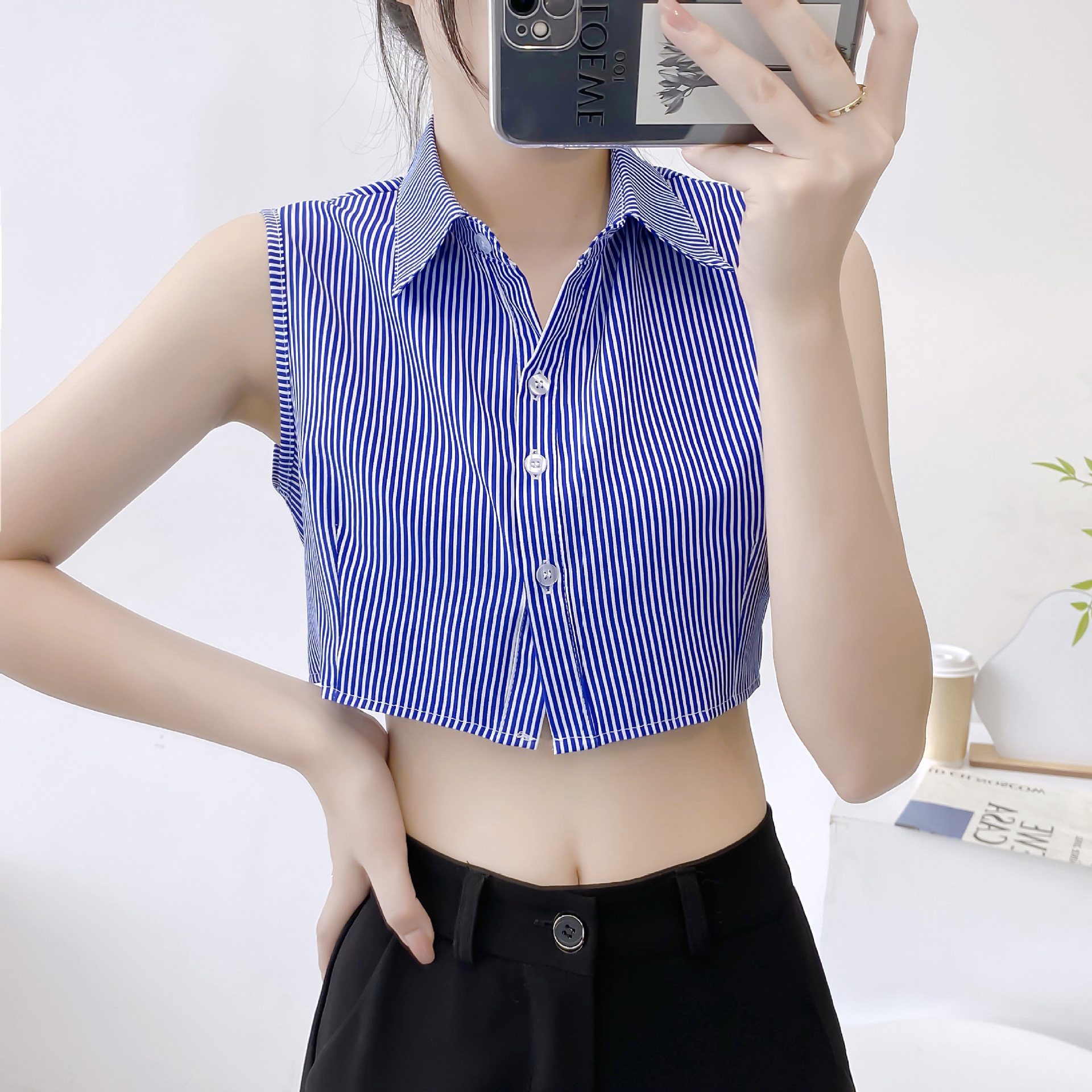 Cuello falso profesional nuevo desgaste formal de las mujeres suéter blanco y negro collar decorativo camisa de chaleco de todo fósforo collar falso decorativo