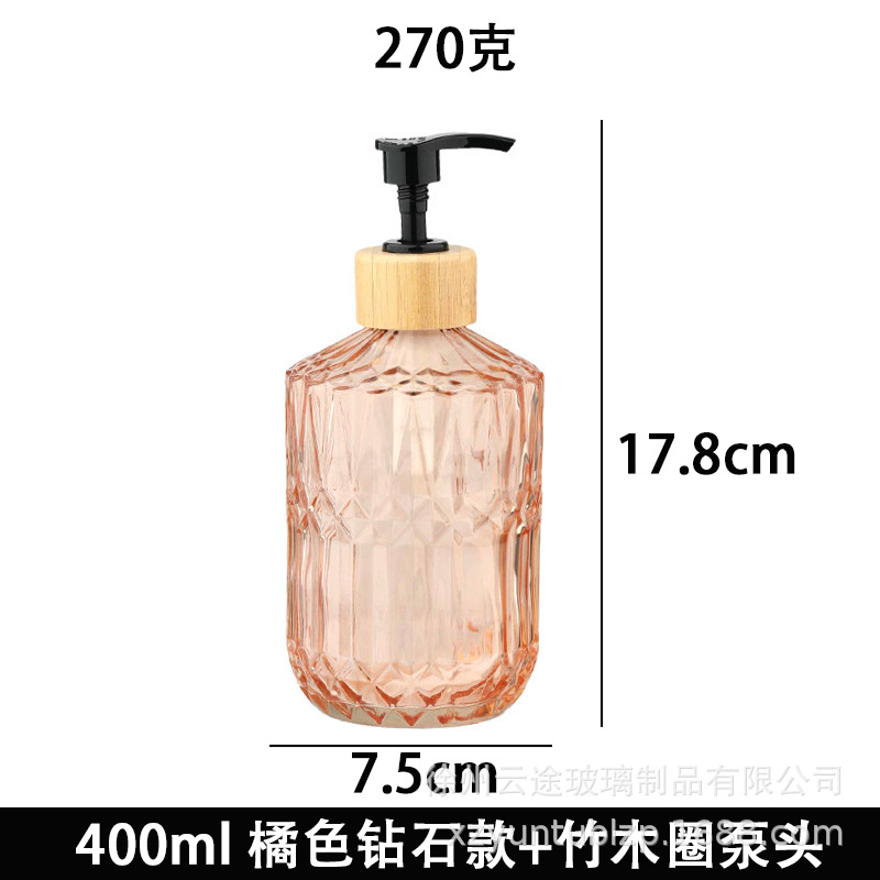 Dispensador de Jabón Líquido de Vidrio a Presión para Baño image 16