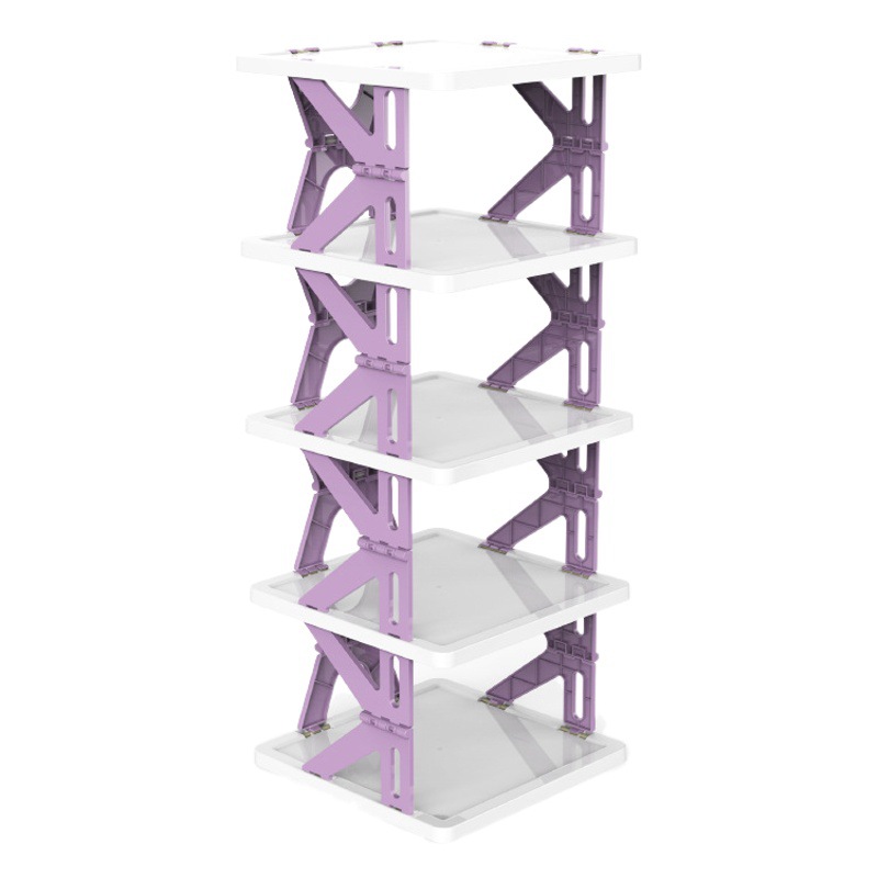 Folding No-Installation Shoe Rack Simple Indoor Room Storage Shoe Rack Foldable Shoe Cabinet Multi-Layer Storage