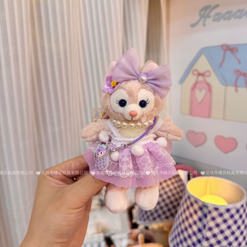 玲娜貝児の青い真珠のお姫様のスカートはぬいぐるみのかばんをつけてキーホルダーのメーカーを包んで直接販売します。|undefined