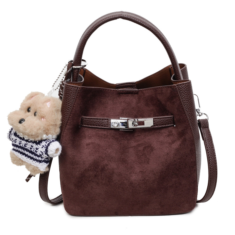 Bolso de venta caliente, bolso de mochila para mujeres 2025, nuevo nicho coreano de alto nivel, bolso de cubo de mano de empalme
