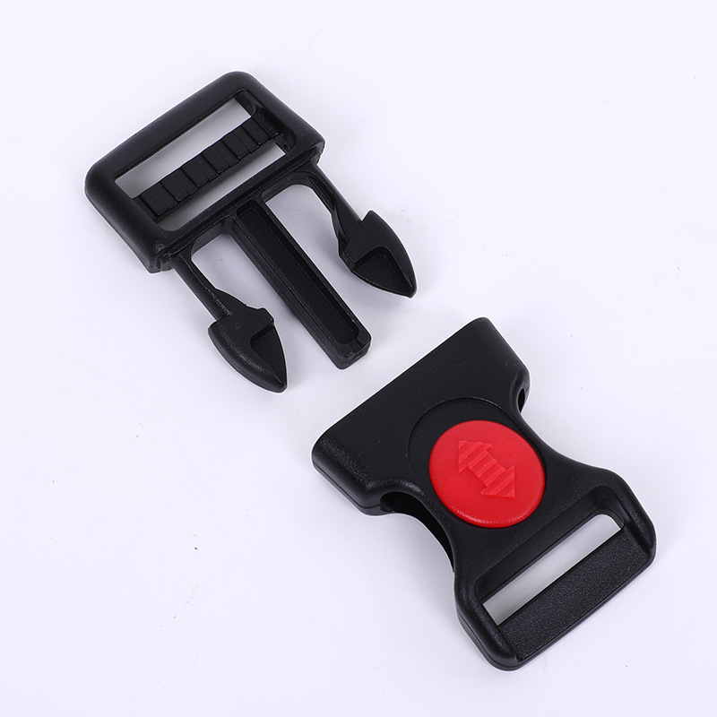 Botón de inserción de arco, interruptor de punto rojo, botón de ajuste, accesorios de plástico, botón de bloqueo de doble cinturón de seguridad image 6