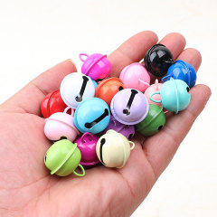 22mm Candy Color Painted Metal Small Bell DIY Pet Colorful Bell Accessory Keychain Accessory Wholesale