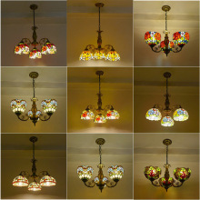 美式温馨复古客厅巴洛克风格大气卧室蒂凡尼家用餐厅咖啡厅吊灯