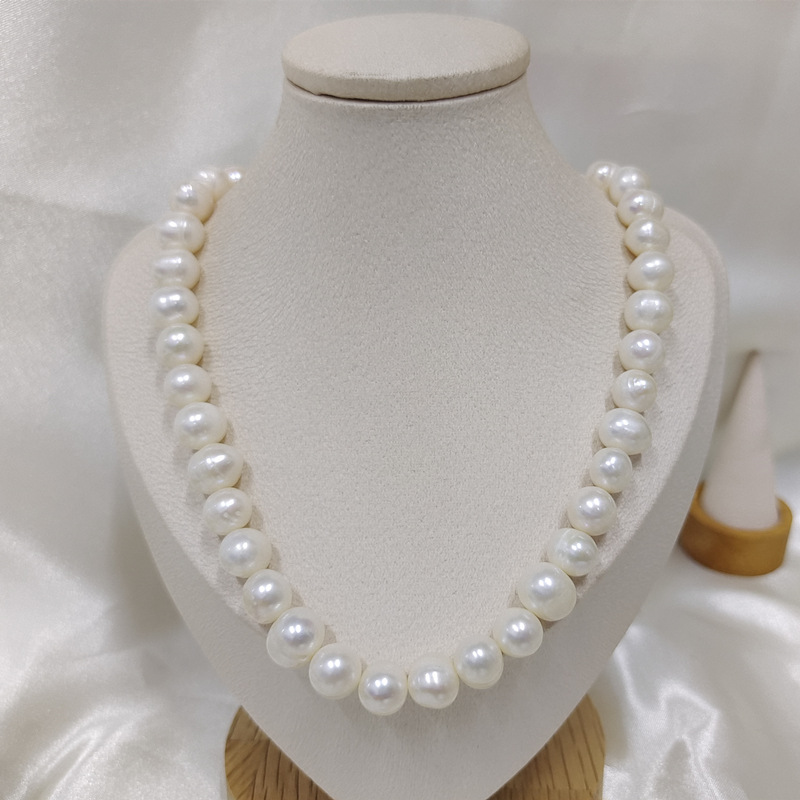Cherry, Solid Color Pattern Women'S Gender Plating, Inlay Design 1 Piece Fashion Cherry Solid Color Freshwater Pearl Copper Plating Inlay Glass Necklace